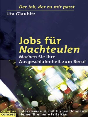 cover image of Jobs für Nachteulen
